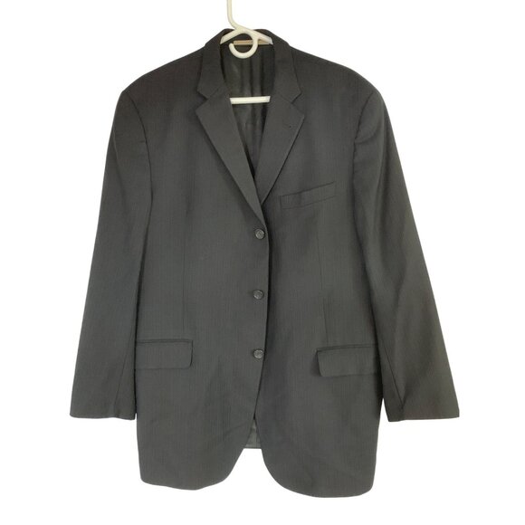 Burberry Mens 44R Blazer 3-Button Single-Breasted Wool Pinstripe USA RP10556 - Picture 5 of 16